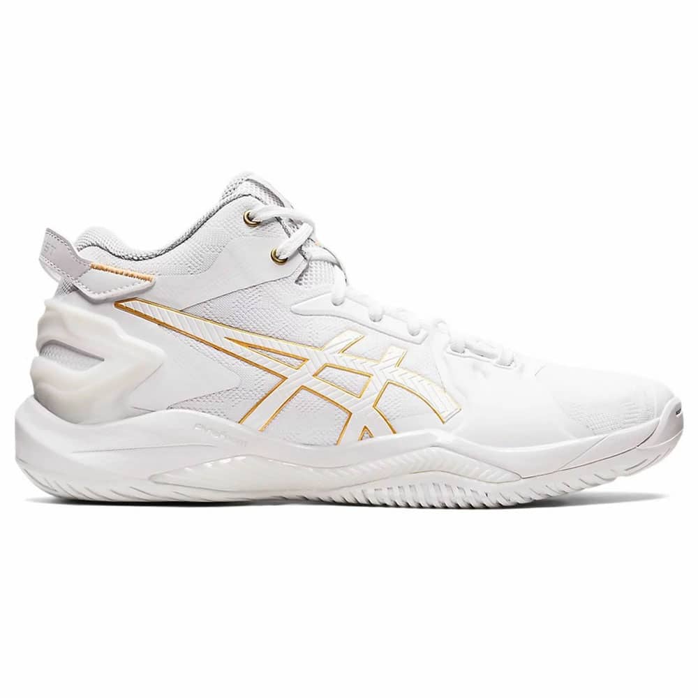 کفش والیبال آسیکس مدل Asics Gel Burst 26 سفید طلایی